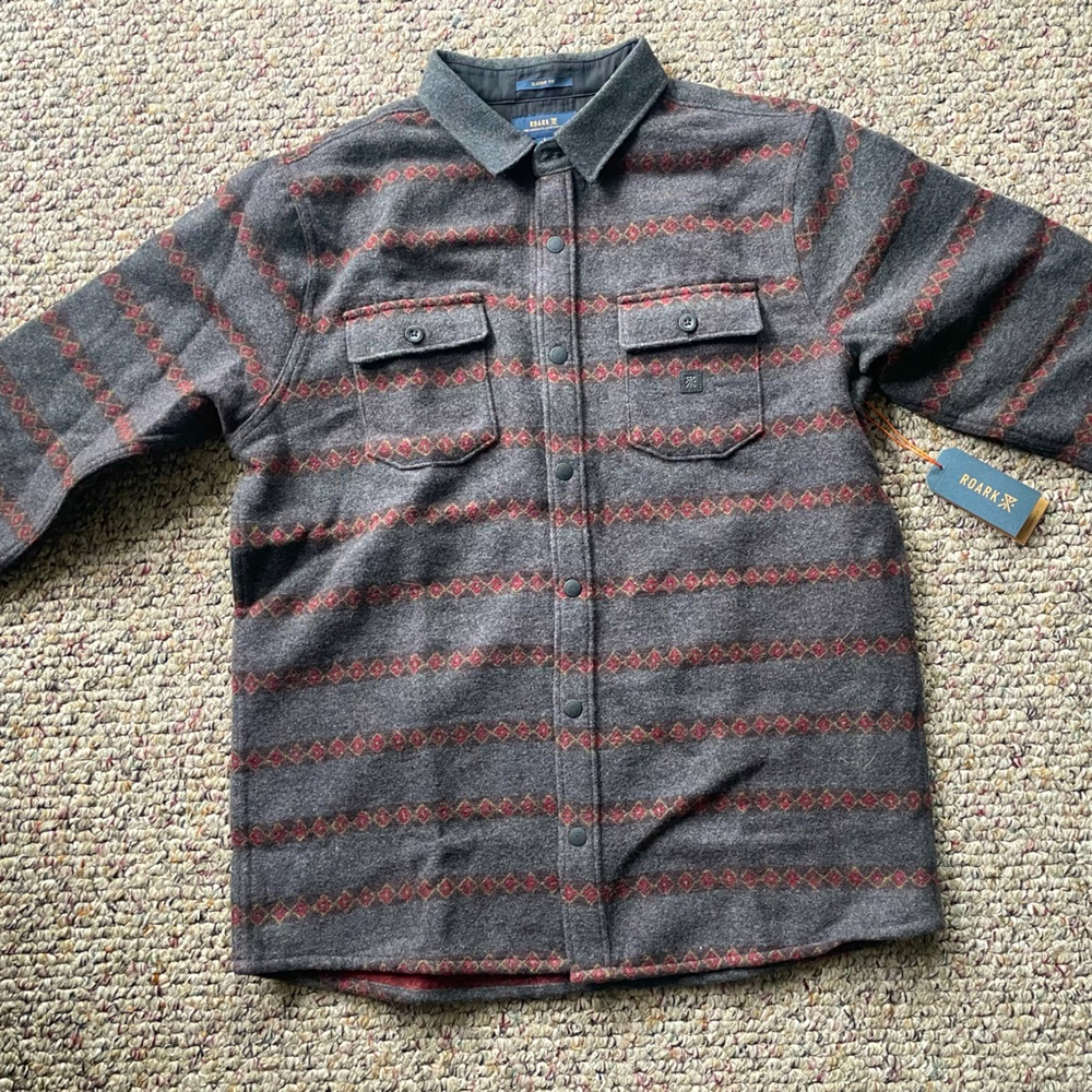 Large Roark Nordsman Longsleeve Button up Shirt, NEW w/ Tags! Never worn!